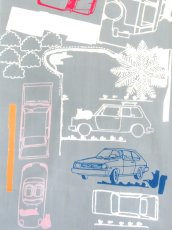 画像2: JIKAN STYLE × sunuiの手ぬぐい　CAT PARKING（sunuiの素縫い！シリーズ） (2)