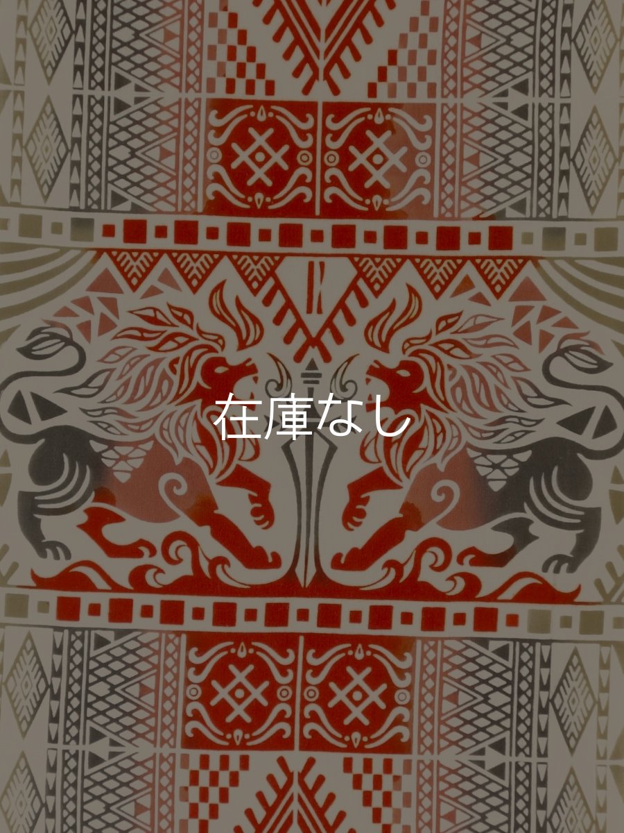 画像1: JIKAN STYLEの手ぬぐい　獅子の玉座（アラベスクタイルシリーズ） (1)