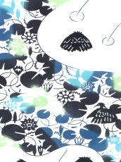 画像1: 【新作、5日20時〜販売開始】とことわの手ぬぐい　クロコサギ (1)