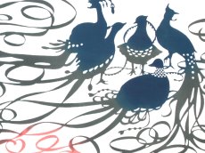 画像1: 【5月の期間限定、5日20時〜販売開始】とことわの手ぬぐい　極楽鳥（新色） (1)
