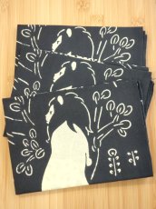 画像1: 【5月の期間限定、5日20時〜販売開始】とことわの「注染×草木染」手ぬぐい　ネコランド グレー 福木染（数量限定） (1)