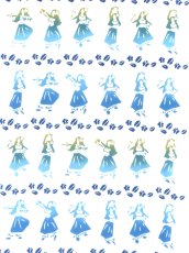 画像1: nugooNEXTの手ぬぐい　フラガールズ トロピカルブルー (1)
