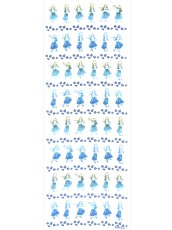 画像2: nugooNEXTの手ぬぐい　フラガールズ トロピカルブルー (2)