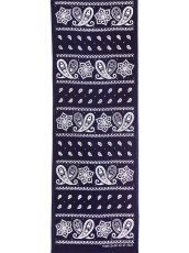 画像2: 【6月9日20時〜販売開始、6月の期間限定】スゲーテキスタイルの手ぬぐい　paisley bros NAVY (2)