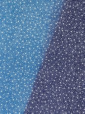 画像1: 中村染工場の手ぬぐい　あられ 紺×青 (1)
