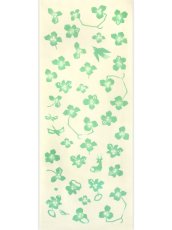 画像3: 【七月の限定販売】キレニエの手ぬぐい　富貴草の四季 薄緑 (3)