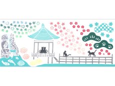 画像3: 【七月の限定販売、7月13日20時〜販売開始】PRISM♪の手ぬぐい　お庭めぐり（成田山公園） (3)