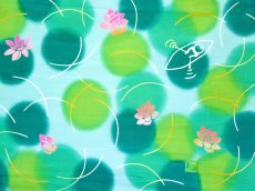 画像2: にじゆらの手ぬぐい　lotus (2)