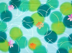 画像1: にじゆらの手ぬぐい　lotus (1)