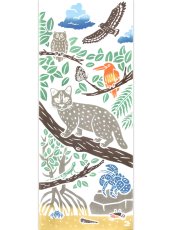 画像3: 【8月の期間限定、11日20時〜販売開始】やえやまてぬぐいの手ぬぐい　八重山のいきもの 森 (3)