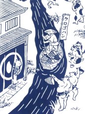 画像2: 【8月の期間限定、11日20時〜販売開始】クロゴハンの手ぬぐい　すみだ川 こん (2)