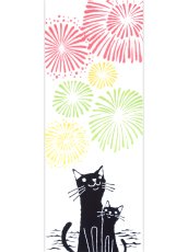 画像3: 【8月の期間限定】こころ粋の手ぬぐい　せとうち夏祭り 黄緑 (3)