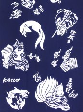 画像2: 【8月の期間限定、11日20時〜販売開始】ギャラリーKACCOの手ぬぐい　妖怪づくし (2)