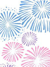 画像2: 【8月の期間限定】こころ粋の手ぬぐい　せとうち夏祭り 青紫 (2)