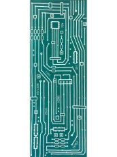 画像3: 黒猫舎の手ぬぐい　電子回路図 緑 (3)