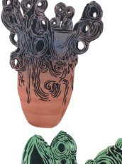 画像2: 【9月の期間限定、10日20時〜販売開始】えぼし SENSHOKU CREATORの手ぬぐい　水煙土器 (2)