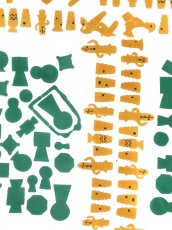 画像2: 【9月の期間限定、10日20時〜販売開始】えぼし SENSHOKU CREATORの手ぬぐい　古墳とハニワ1 (2)
