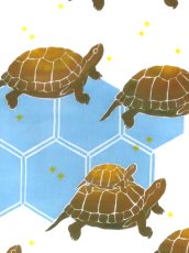 画像1: 【9月の期間限定、10日20時〜販売開始】えぼし SENSHOKU CREATORの手ぬぐい　カメ (1)