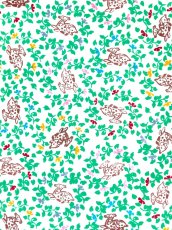 画像1: 【9月の期間限定、10日20時〜販売開始】えぼし SENSHOKU CREATORの手ぬぐい　夾纈羅几褥 緑 (1)