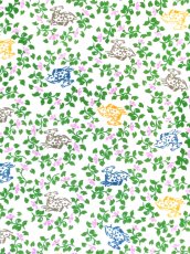 画像1: 【9月の期間限定、10日20時〜販売開始】えぼし SENSHOKU CREATORの手ぬぐい　夾纈羅几褥 抹茶 (1)