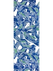 画像2: 【9月の期間限定、10日20時〜販売開始】えぼし SENSHOKU CREATORの手ぬぐい　ヘビ 紺 (2)