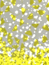 画像1: 【10月の期間限定】バオバブ堂の手ぬぐい　雪とイチョウ (1)