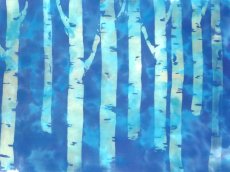 画像2: 【10月の期間限定】バオバブ堂の手ぬぐい　白樺 (2)