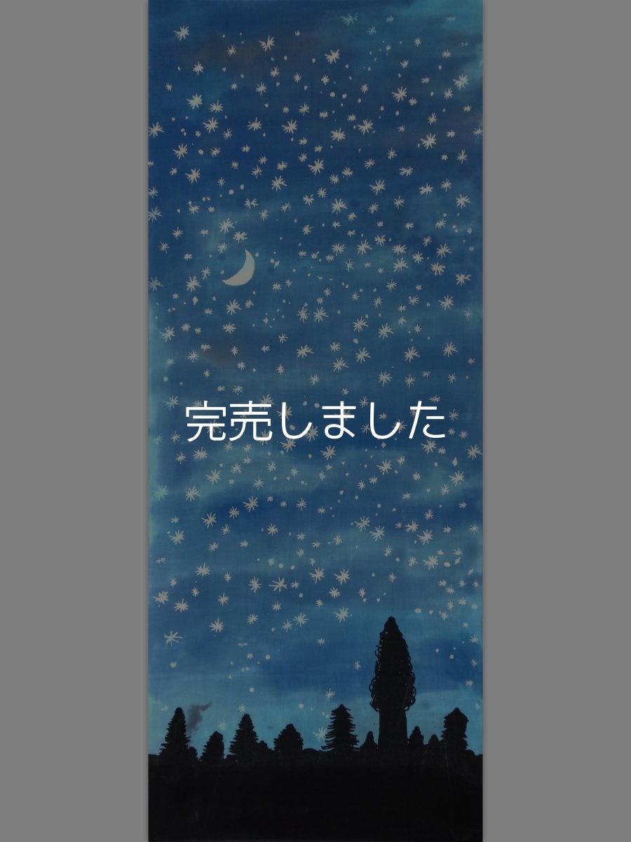 画像3: 【10月の期間限定】バオバブ堂の手ぬぐい　星空のセコイア (3)