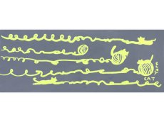 画像3: 【10月の期間限定】バオバブ堂の手ぬぐい　Cat yarn yellow (3)