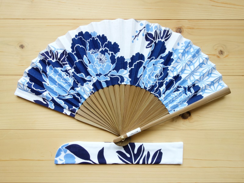 染の安坊の手ぬぐい扇子 百花の王 手ぬぐい専門店 こっさ。